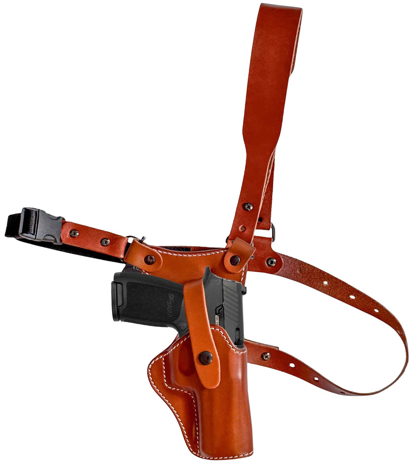 1791 Gunleather PFC-2.4-CBR-R Optic Ready Holster Brown RH - 1791 Gunleather