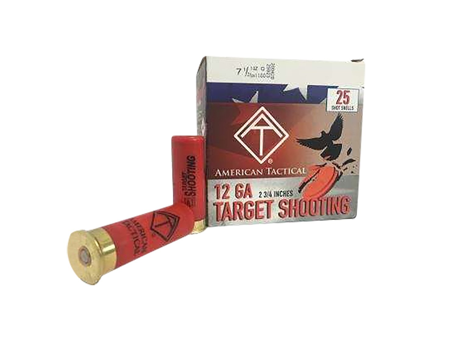 ATI ATIACL12T75 Target Load 12Gauge 2.75" 1oz 7.5Shot 25 Per Box/10 Case - GSM Outdoors - 12 Gauge