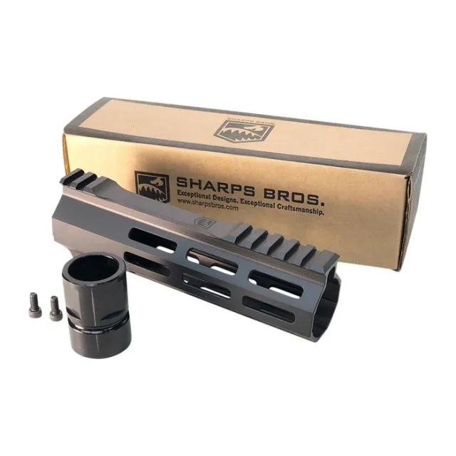 Sharps Bros SBHG02 AR-15 7" Ultra Lite M-LOK Hand Guard, 5.4 oz, Black