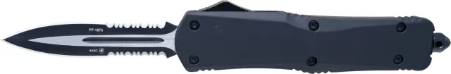Templar Knife LBR431 Large OTF Black Rubber 3.5" Dagger Blade