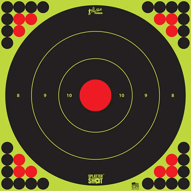 Pro-Shot Products SplatterShot Long Range 17.25 In Bullseye Targets 5 Pack - Pro-Shot Products - 17.25"