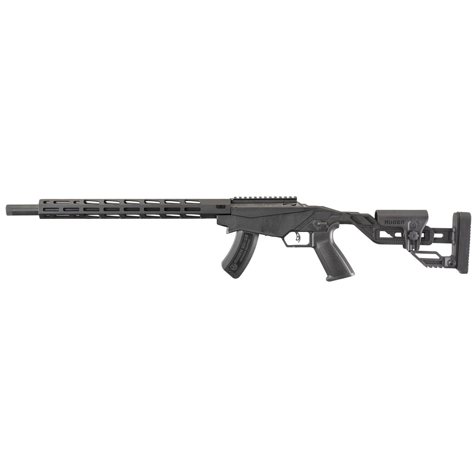Ruger Precision Rimfire 22 WMR 18 in Threaded Barrel Adjustable Stock 15 Ro - Ruger - 22WMR