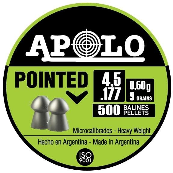 HATSAN APOLO .177 Pointed 9 Grain 500 Pack - Hatsan - .177