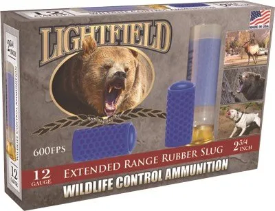 Lightfield CWXR12 12GA 2.75" X-Range Rubber Slug 5rd Pack - Lightfield - 12