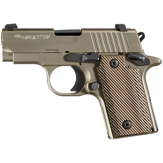 Sig Sauer P238 238380NI .380 ACP 6rd 2.7" Nickel Vector Grips Night Sights