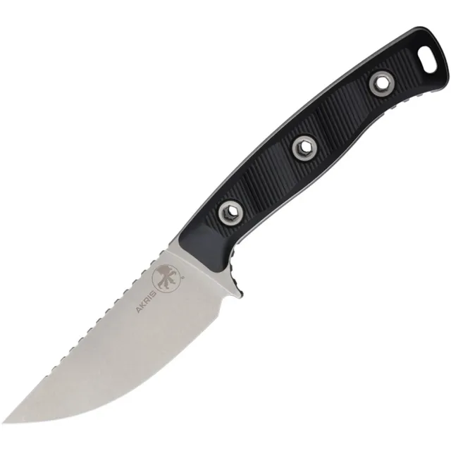 Microtech 95-10BK-4 Akris 3.7 In SE Stonewash Black G-10 Handle Sheath - MICROTECH for sale at Iron and Lace