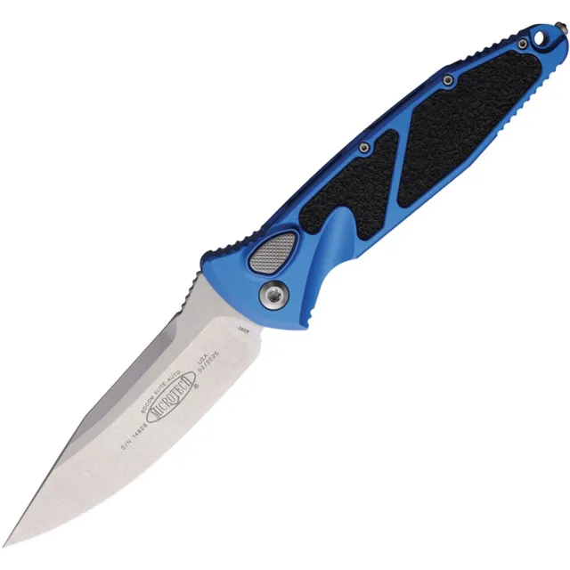 Microtech Socom Elite 3.98 In SE Stonewash Blue Aluminum Handle - MICROTECH for sale at Iron and Lace