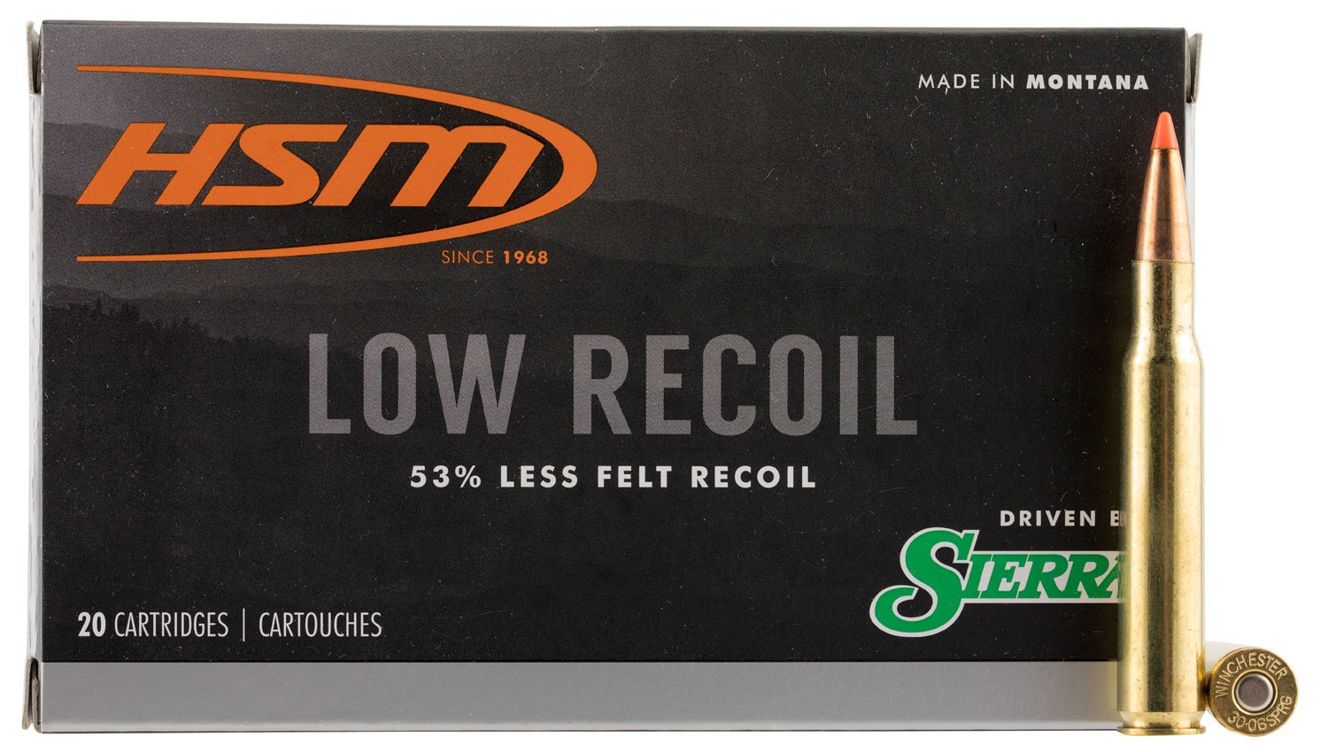 Buy HSM 300642N Low Recoil 30-06 Springfield 150gr Orange Tip 20 Rounds online