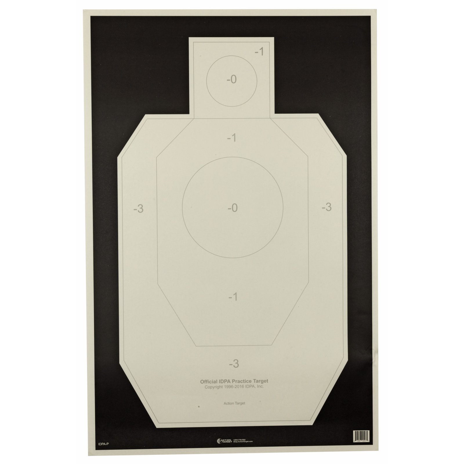 Buy Action Target IDPAP100 IDPA Silhouette Targets 23"x35" 100 Pack online