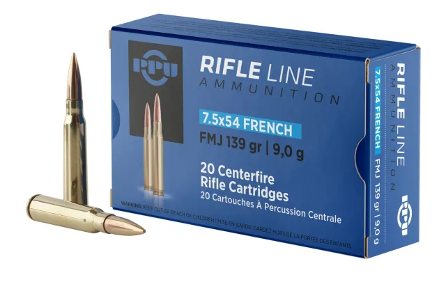 Prvi Partizan PP7F 7.5x54 French 139gr FMJ Rifle Ammo 20/Box - Prvi Partizan - 7.5x54 French for sale at Gun Club HQ