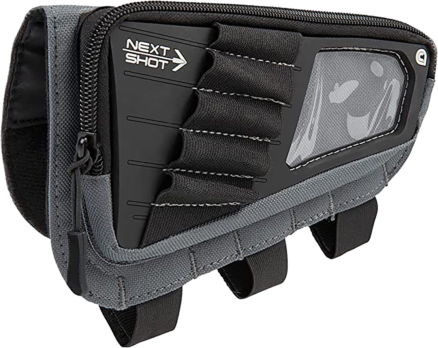 Allen 8528 Next Shot Cody Buttstock Pouch Gray 5rd 223-300 Win Magnum - Allen Company