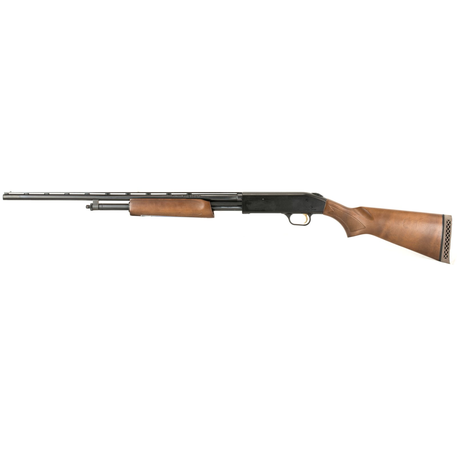 Buy Mossberg 50104 500 All Purpose Field 410 Gauge 5+1 3" 24" Vent Rib Barrel, Fixed-Full Choke, Blued Metal Finish, Hardwood Stock, Ambidextrous Safety online