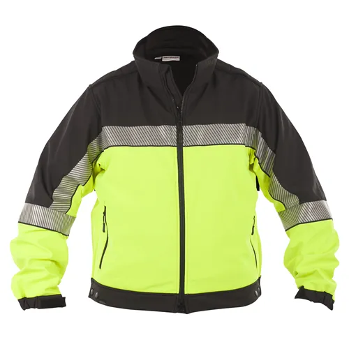 Elbeco Shield Color Block Soft Shell Jacket Hi-Vis Water-Resistant