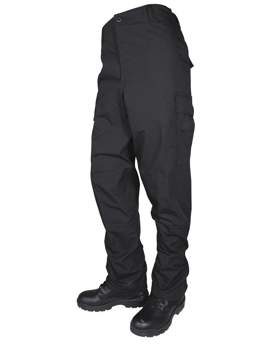 Tru-Spec 1827003 BDU Basic Pants Black Small 65/35 Poly-Cotton Rip-Stop - TRU Ball