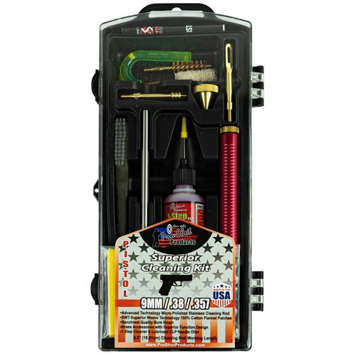 Pro-Shot Classic Pistol Cleaning Kit: P38/9KIT for .38/.357/9mm - Pro-Shot Products - 357/9MM/380/38 CAL