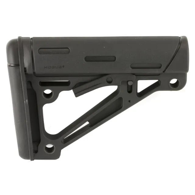 Hogue 15050 OverMolded Collapsible Buttstock Black Rubber for AR15 M16 - Hogue