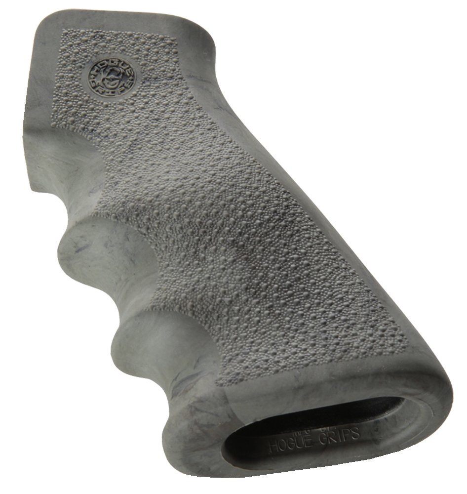 Hogue 15881 Overmolded Grip Ghillie Green Rubber FOR Finger Grooves Ar-15 - Hogue
