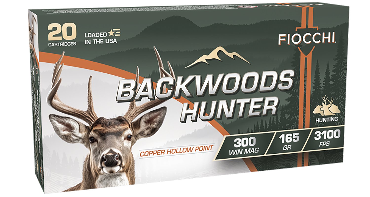 Fiocchi Backwoods Hunter .300 Win Mag 165gr CHP 3100fps 20/ct - Fiocchi - 300 Win Mag