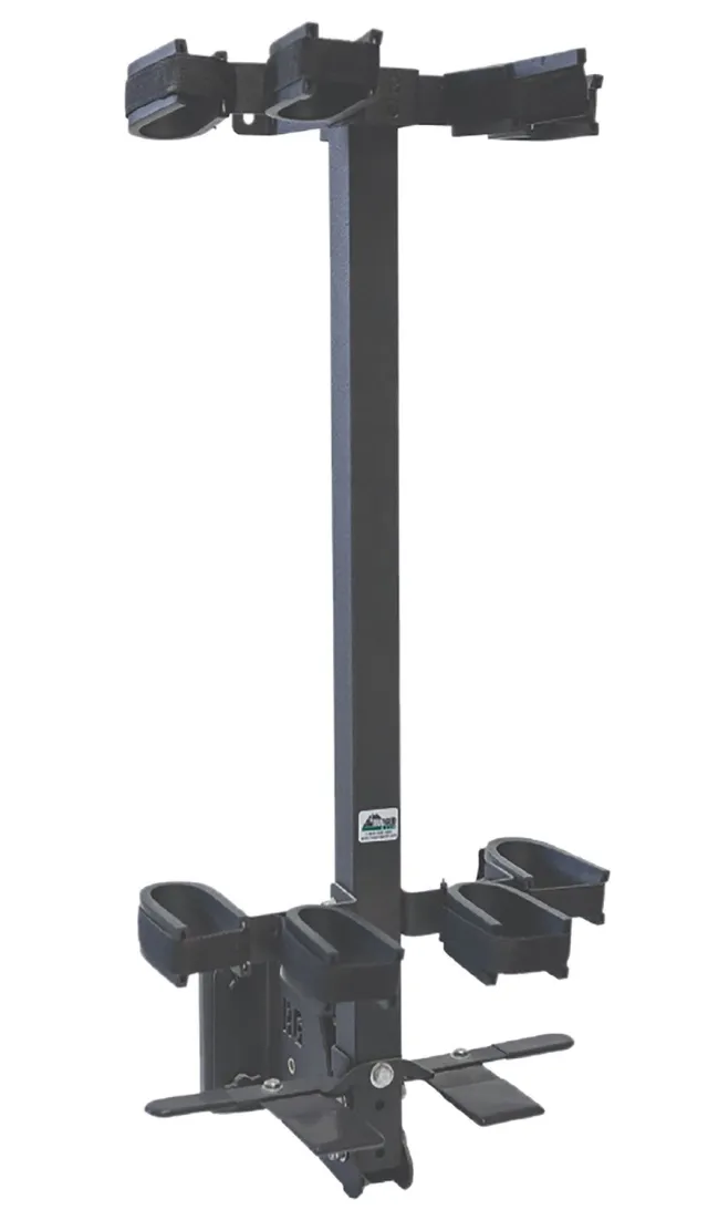 Rugged Suppressors 11094 Wall Mount Removable Black Steel Holds 4 Rifles - Rugged Suppressors
