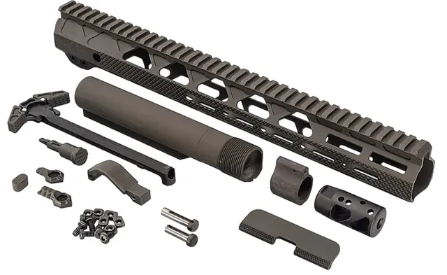Timber Creek TCGKF Greyman AR-15 Build Kit Earth Tones Type III Hard Coat - Timber Creek