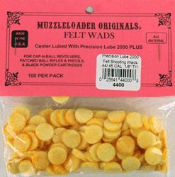 M-Loader Original Wonder Wads .44-.45cal 100pk Cotton Patches - Modern Muzzleloader - 44-45