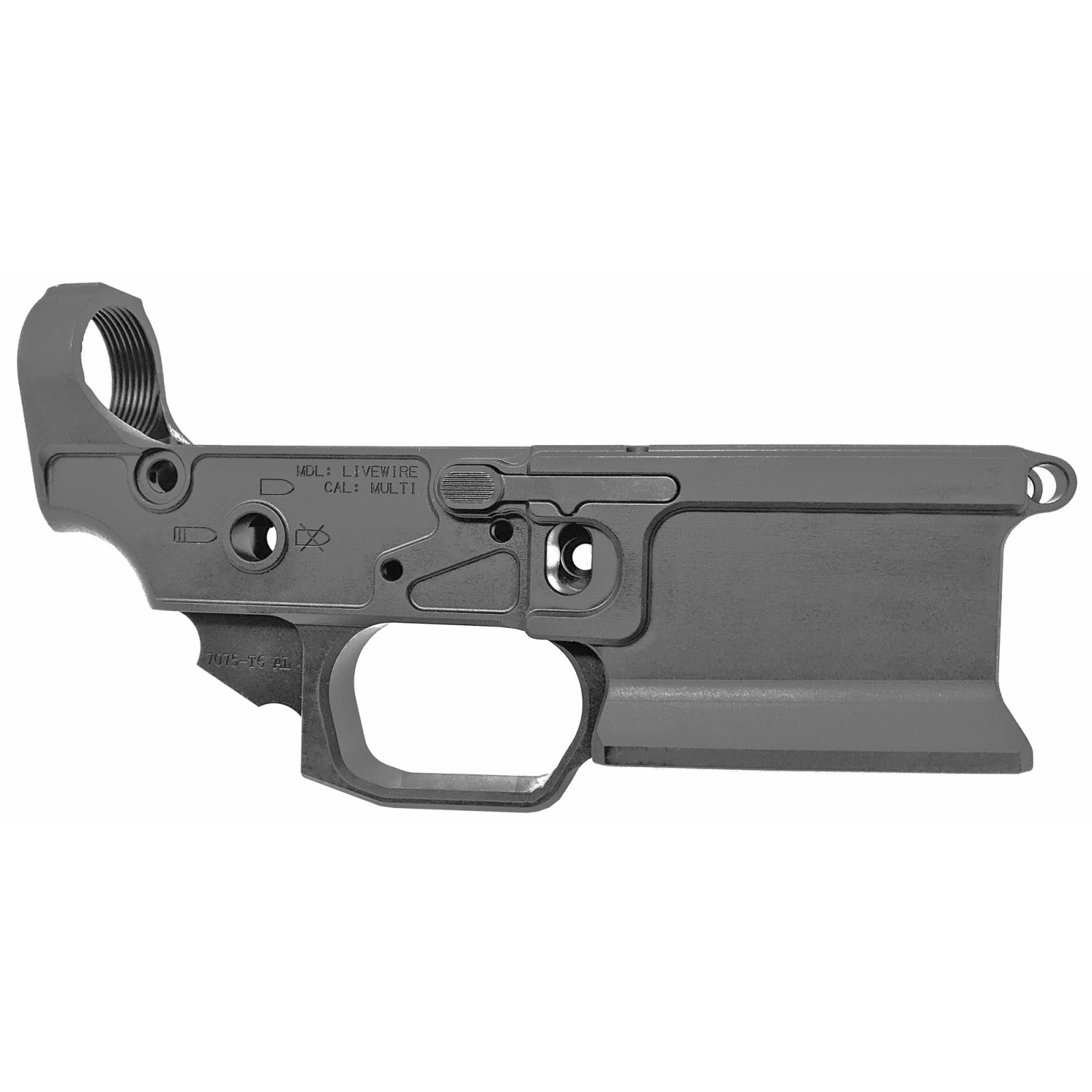 Sharps Bros SBLR08F Livewire Stripped Lower Multi-Caliber 7075-T6 Alumin... - Sharps Bros - Multi