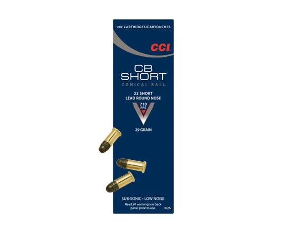 CCI 0026 22 Short 29 Grain Lead Round Nose 100 Rounds Box - CCI - 22 Short for sale at Iron and Lace