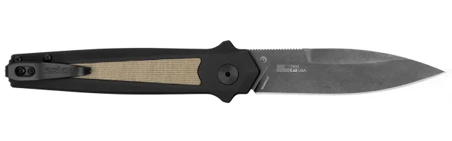 Kershaw 7950 Launch 15 3.5" CPM Magnacut, Micarta Inlay, Black Aluminum