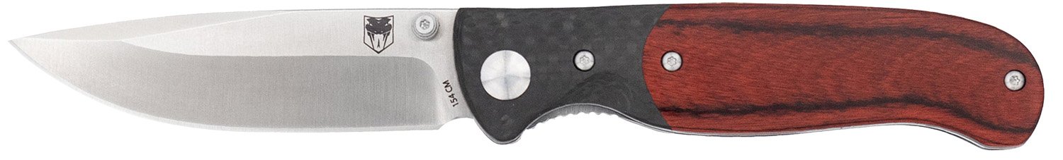 CobraTec Knives Baron EDC CTBRN 3.25 In Drop Point Plain Satin - CobraTec Knives