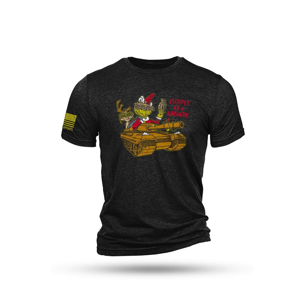 Buy Nine Line GRINCH-TSTRI-CHARCOALBLACKTRIBLEND-XL Shirt Black XL online