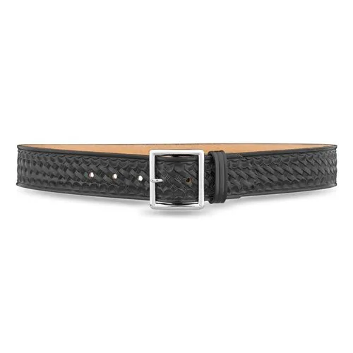 Dutyman Garrison Basketweave Belt 1-3/4 In Leather Gold Buckle
