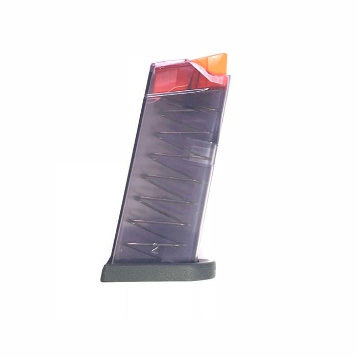Mossberg MC1sc Polymer 6rd Magazine Fits 9mm Luger, Clear Count, Flush Fit, Removeable Floor Plate, High-Visibility Follower - Mossberg - 9mm