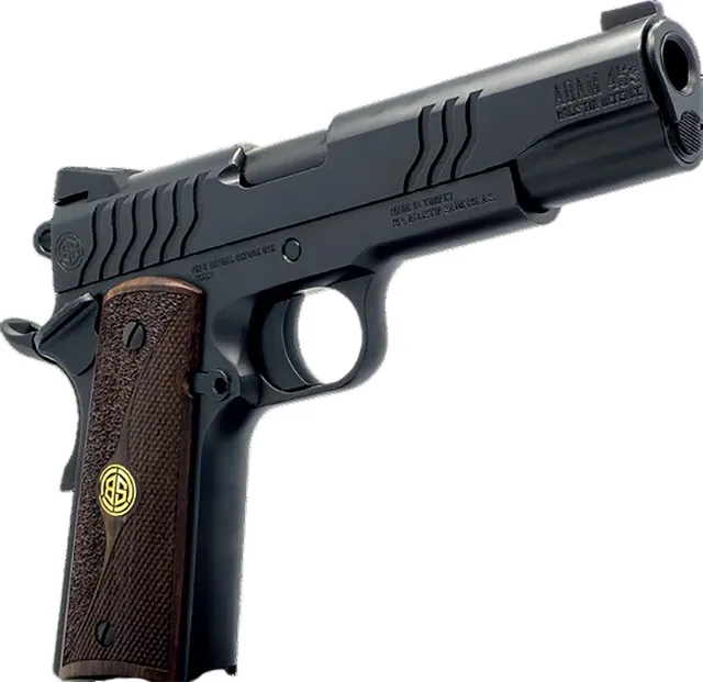 Dickinson DCKSN9BS 1911 Adam 9mm 9+1 4.37" Black Steel Wood Grip - Dickinson - 9mm Luger (9x19 Parabellum)