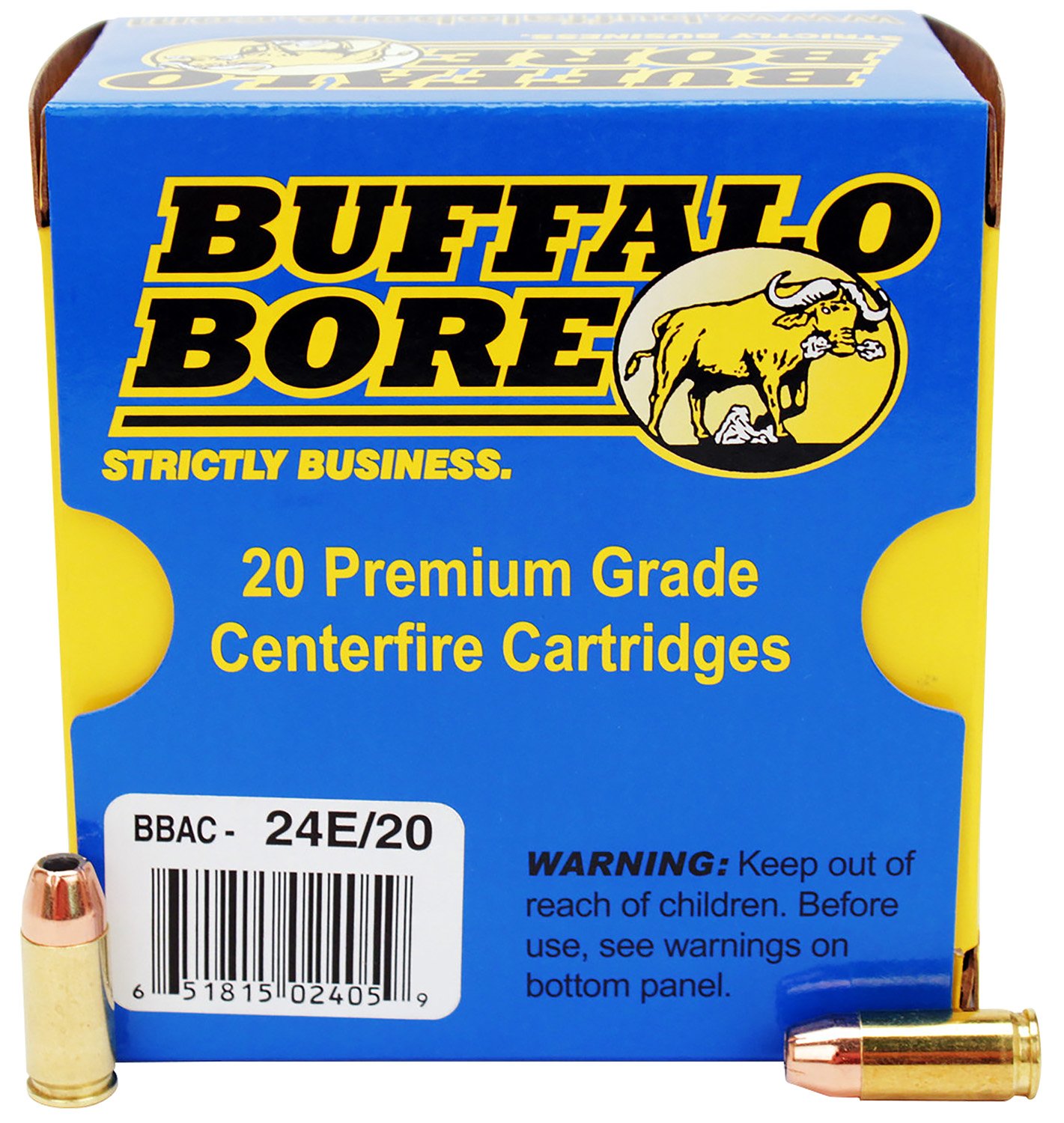 Buy Buffalo Bore 24E20 9mm Luger +P 124gr JHP Ammo 20 Rounds online