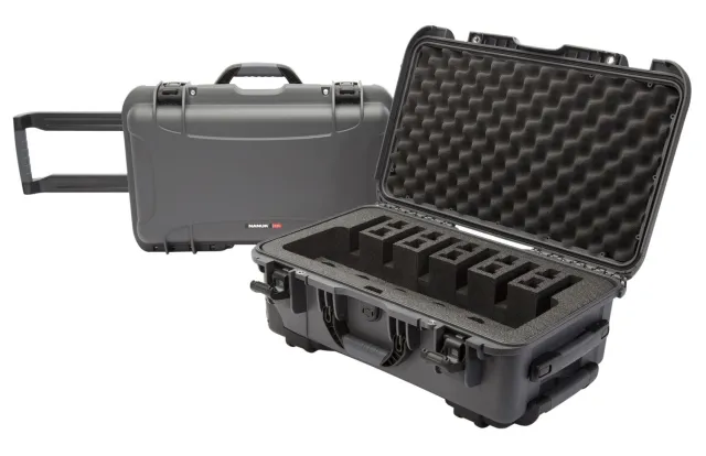 Nanuk 9356UP7 6 Up Gun Case Graphite Resin Waterproof with Wheels - Nanuk