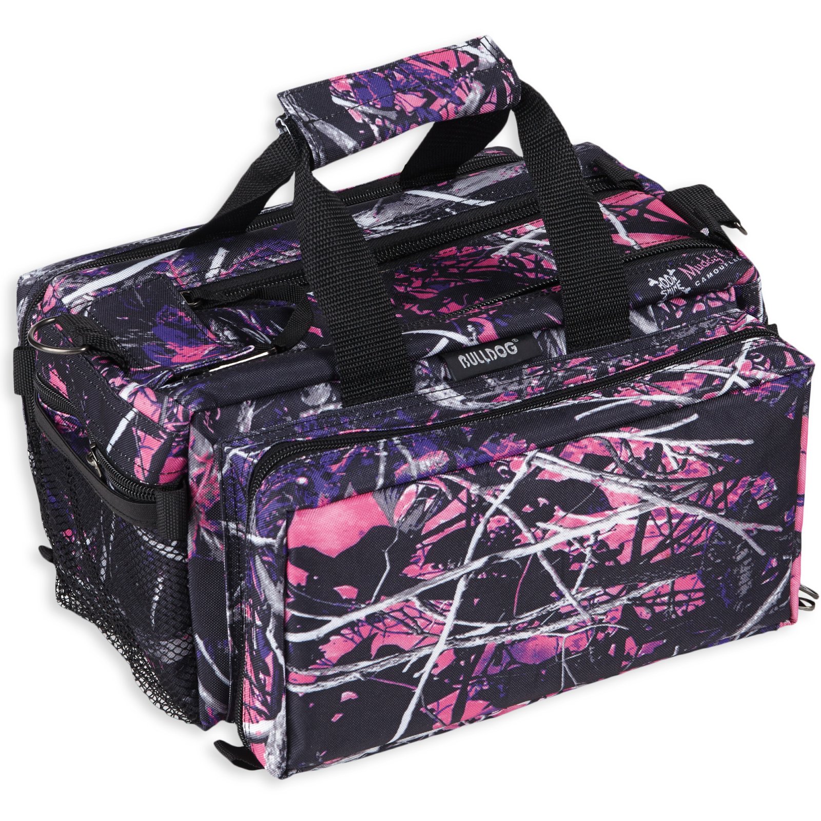 Bulldog BD910MDG Muddy Girl Range Bag 13in Nylon Pink Camo Water-Resistant - Bulldog