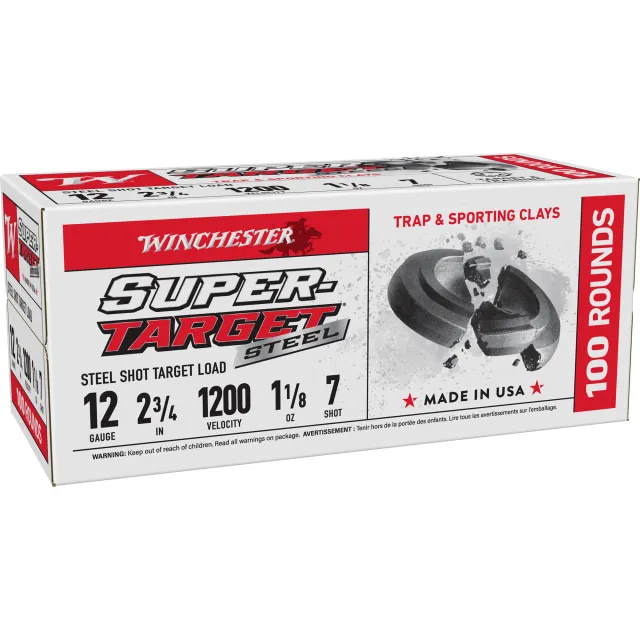 Winchester Ammo TRGT12S7VP Super-Target 12 Gauge 2.75" 1 1/8 oz 1200 fps 7 Shot 200 Bx/2 Cs (Value Pack)