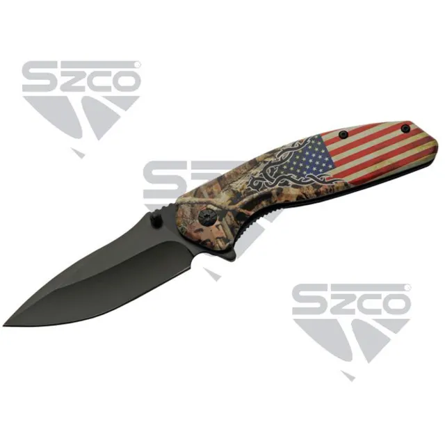 SZCO USA Forest Liner Lock Knife 4.5 in. - SZCO