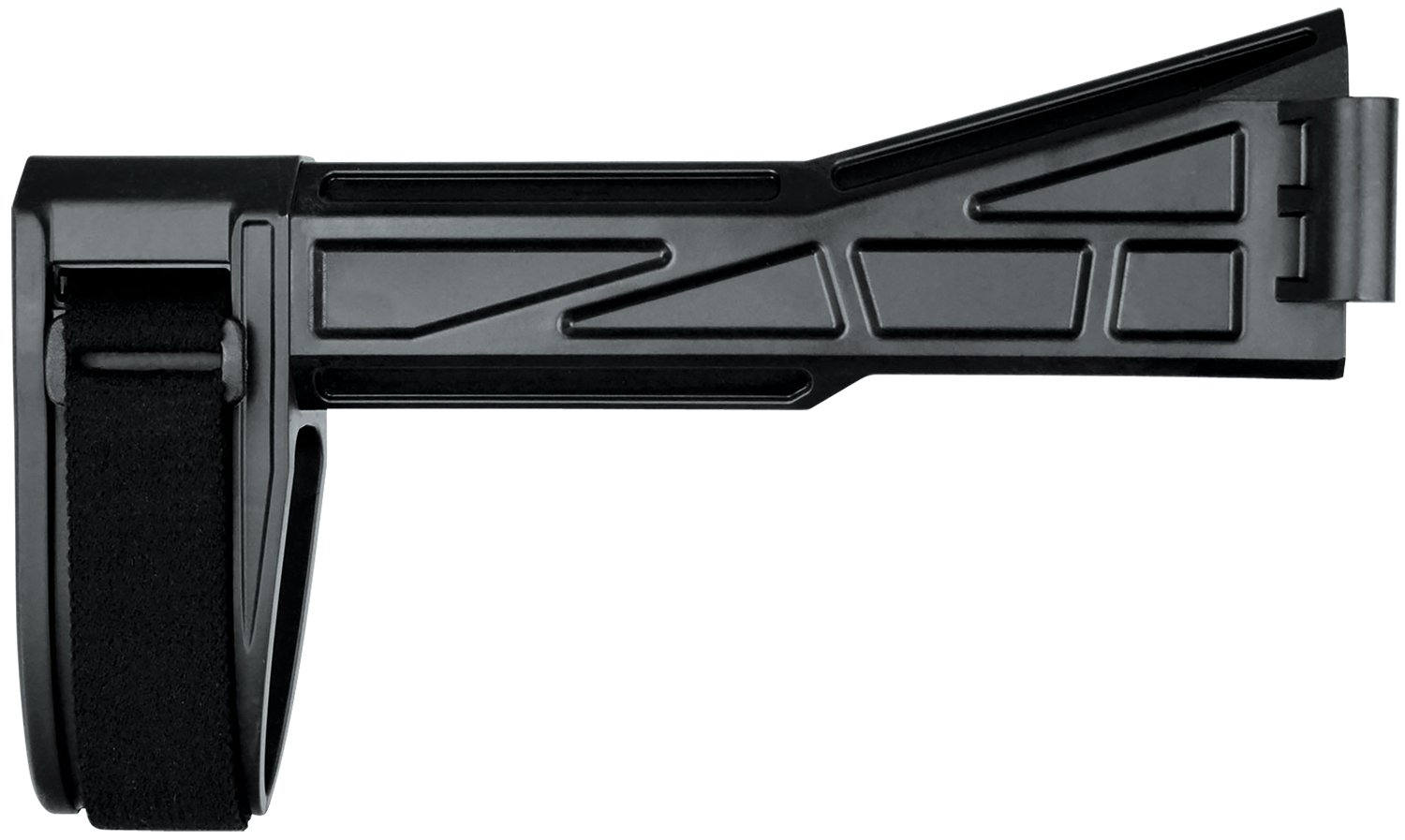 Buy SB-Tactical SBT-G2 Pistol Stabilizing Brace: Lightweight, Right Side-Folding, Adjustable Strap, Black, 1.4" Width, 8.5" Length, 7.5 oz, USA Made online