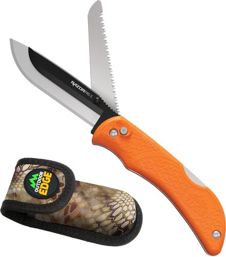 Outdoor Edge RSB356C Razor Pro 3.5" Folding Knife Orange Stainless Steel