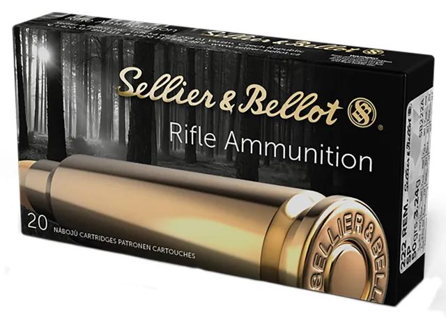 Sellier & Bellot SB222A 222 Rem 50gr Soft Point 20rd Box - Sellier & Bellot - 222 Rem for sale at Bang-Bang Tactical