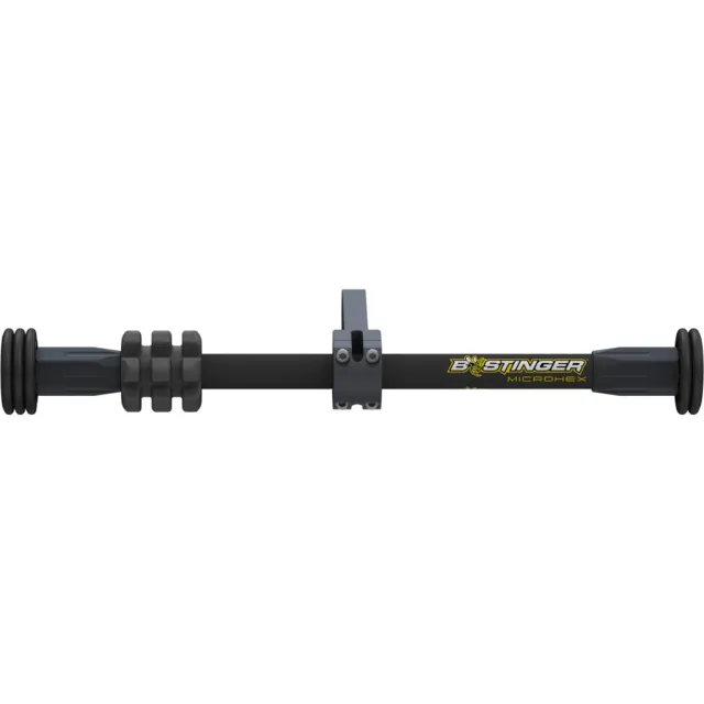 Bee Stinger MHXCS10MB MicroHex Stabilizer Matte Black 10" with Weights