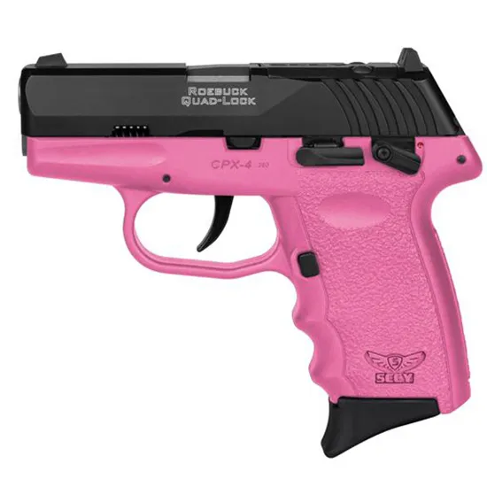 SCCY CPX-4 RD 380 ACP 10+1 2.96" Pink Polymer/Serrated Black Nitride Stainless Steel