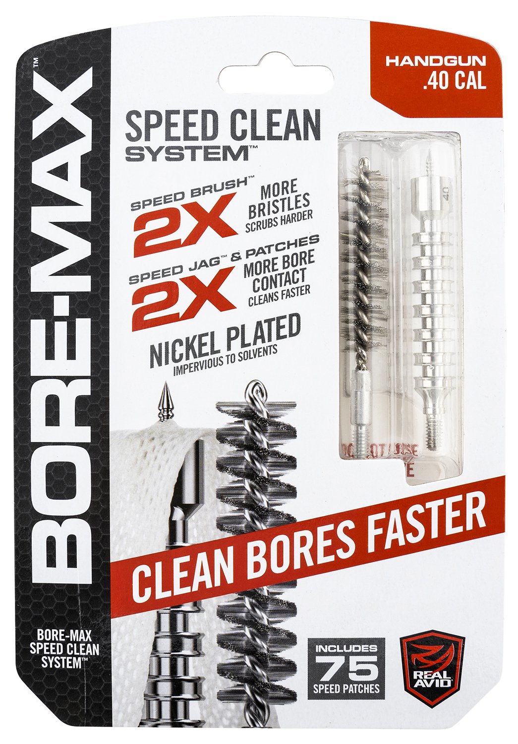 Buy Real Avid AVBMSET40 Bore-Max Speed Clean Upgrade Set 40 Cal Pistol online