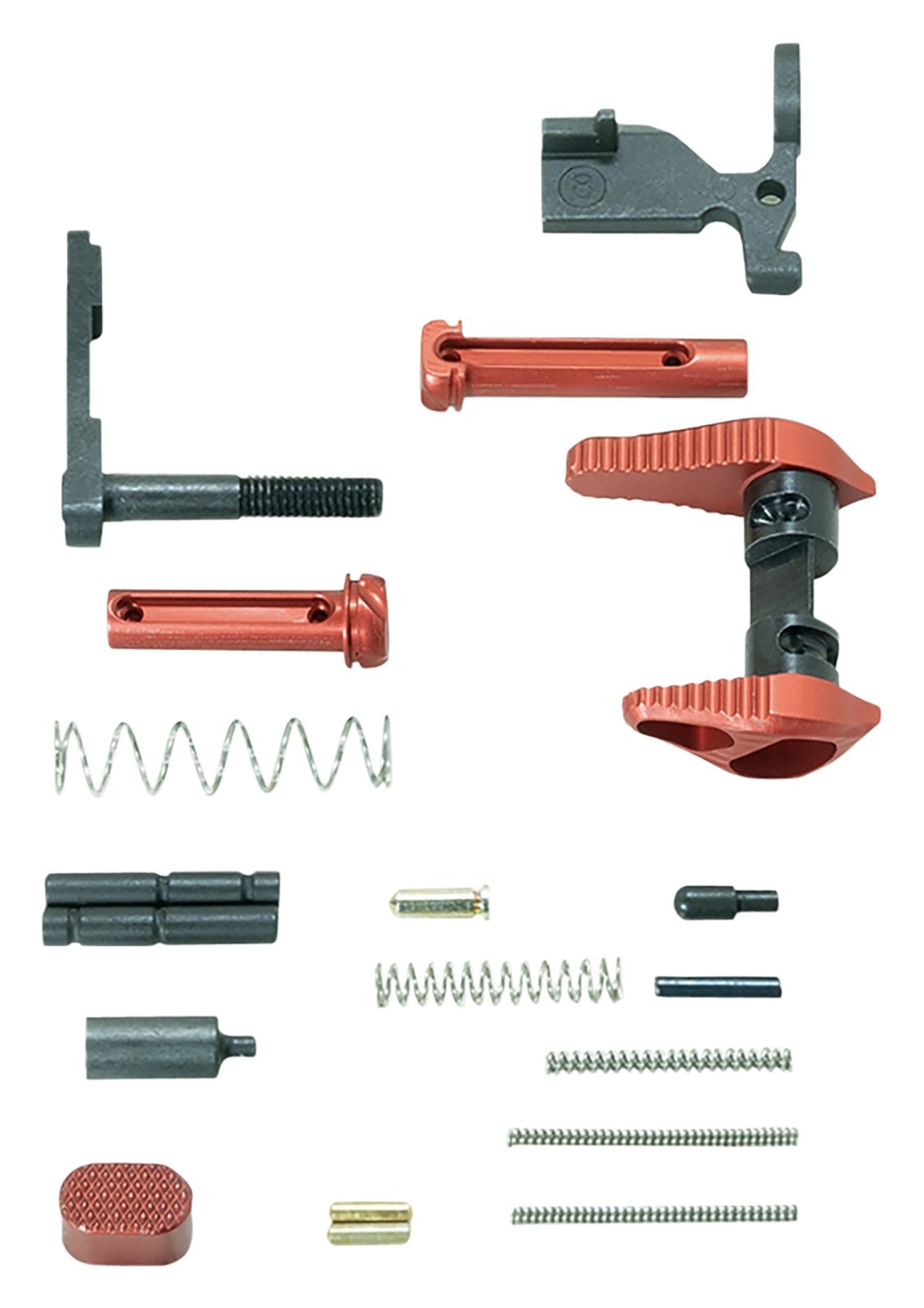 Timber Creek ARLPKR AR-15 Lower Parts Kit Red Anodized Aluminum is - Timber Creek