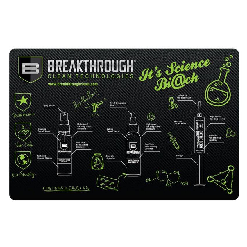 Breakthrough Clean BTRGMP 11x17 Neoprene/Polyester Cleaning Mat 11" X 17" - Breakthrough Clean - 11" X 17"