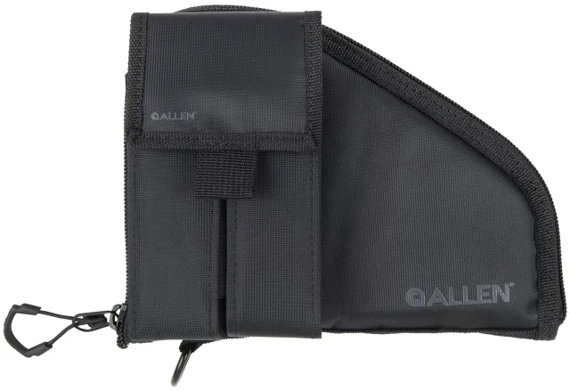 Allen Pistol Case w/Mag Pouch Compact 8" Black - Allen Company