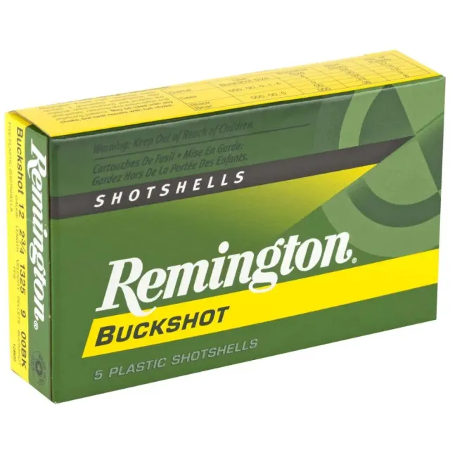 Remington 20620 12 Gauge 2.75 in 00 Buckshot 9 Pellets 1325 fps - Remington Arms Company, LLC - 12 Gauge