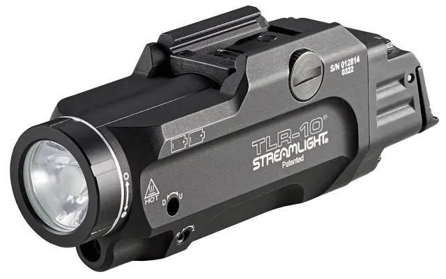 Buy Streamlight 69470 TLR-10 Weapon Light w/Laser 1000 Lumens Output White LED Light Red Laser 200 Meters Beam Rail Grip Clamp Mount Flex Aluminum online