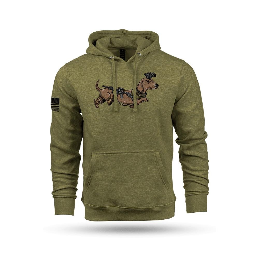 Nine Line Apparel Tactical Wiener Hooded Sweatshirt Olive 2XL - Nine Line Apparel